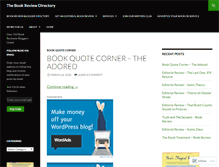 Tablet Screenshot of bookreviewdirectory.com